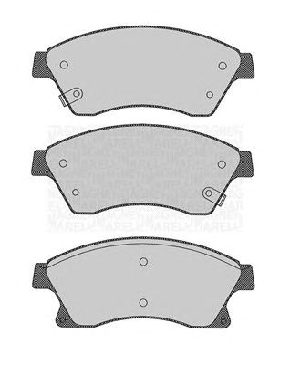 MAGNETI MARELLI 363916060694 -  Комплект тормозных колодок, дисковый тормоз